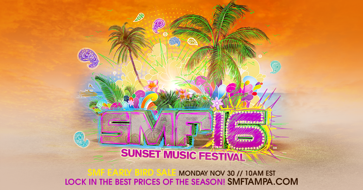 Sunset Music Festival Early Bird Tickets On-Sale Monday, November 30th!