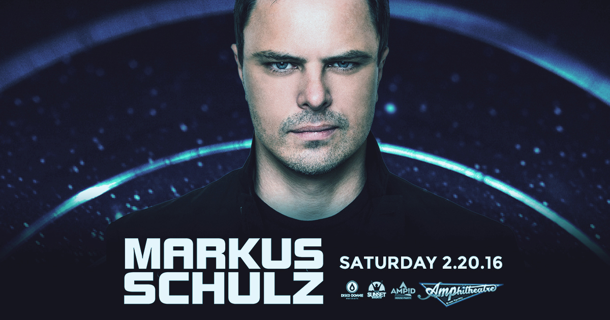 Markus Schulz Returns to Tampa in February for an Amazing Weekend!
