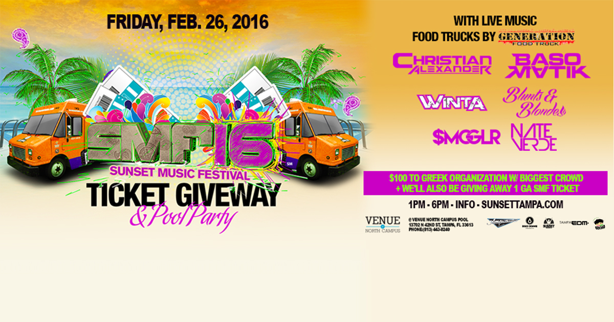 Turn Up and Chow Down at The SMF Ticket Giveaway & Pool Party!