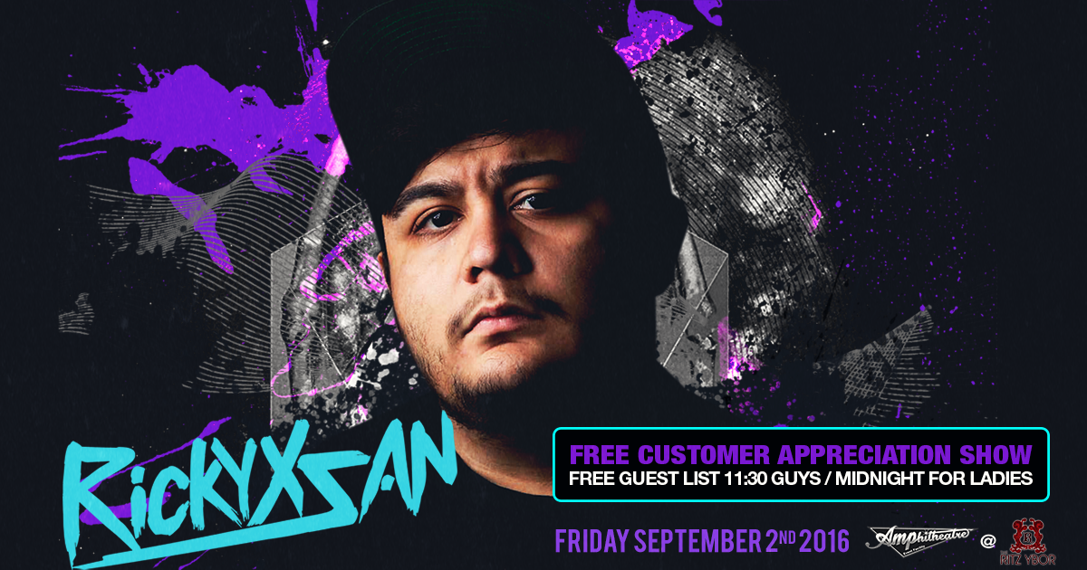 Rickyxsan Makes His Tampa Debut at #POUND Fridays Labor Day Weekend!