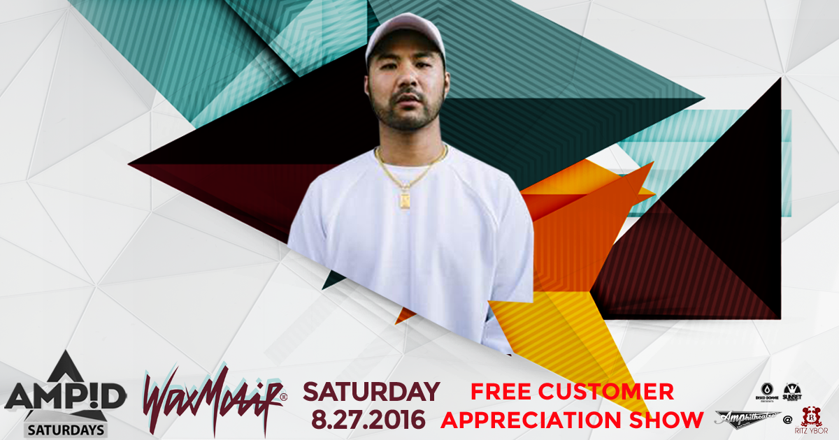 Mad Decent Artist Wax Motif Joins Us For AMP!D Saturdays This August!