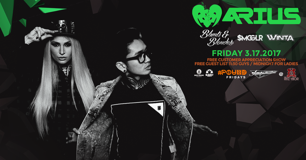 The Bass Duo Known as Arius Takes Over #Pound Fridays this March!