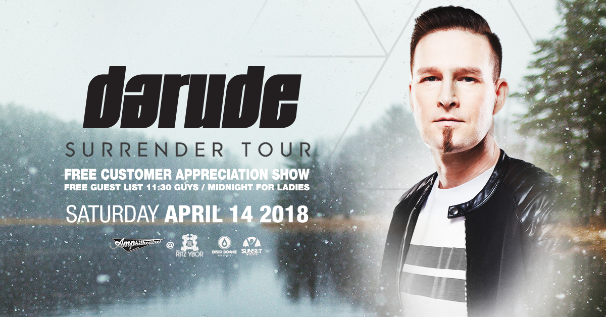 Surrender to Darude at The Ritz in April!