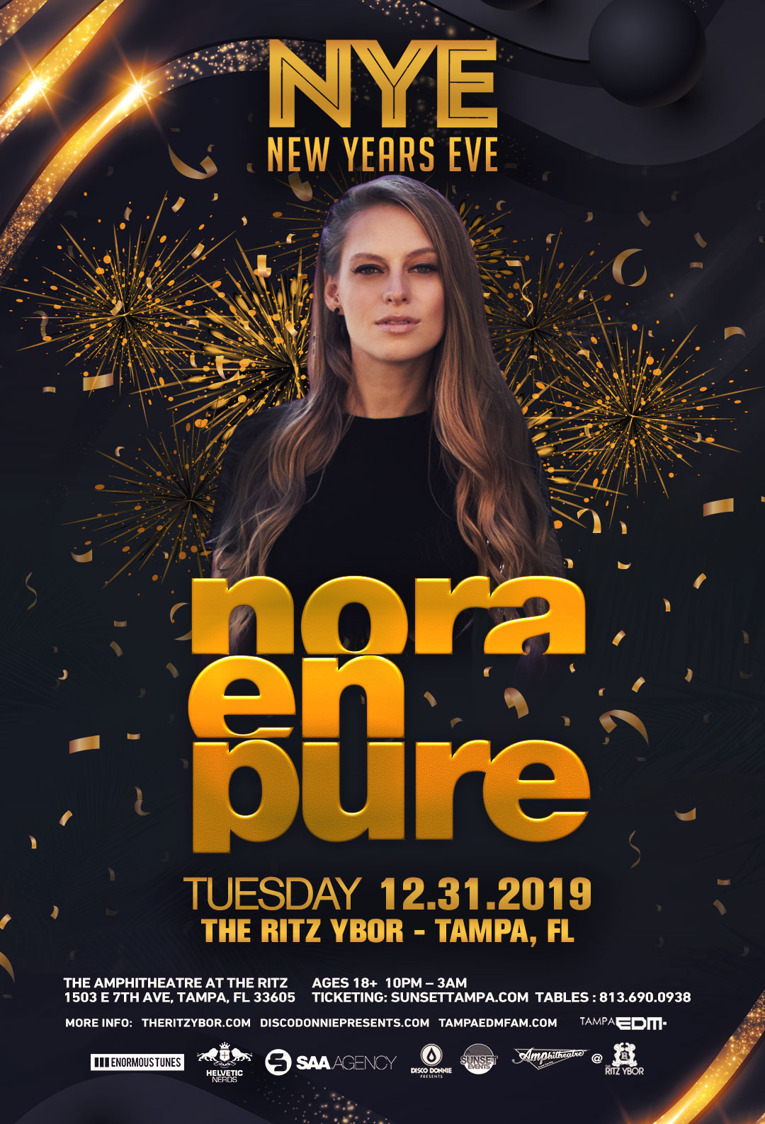 Nora En Pure - New Years Eve at The RITZ Ybor - 12/31/2019 - Sunset Events