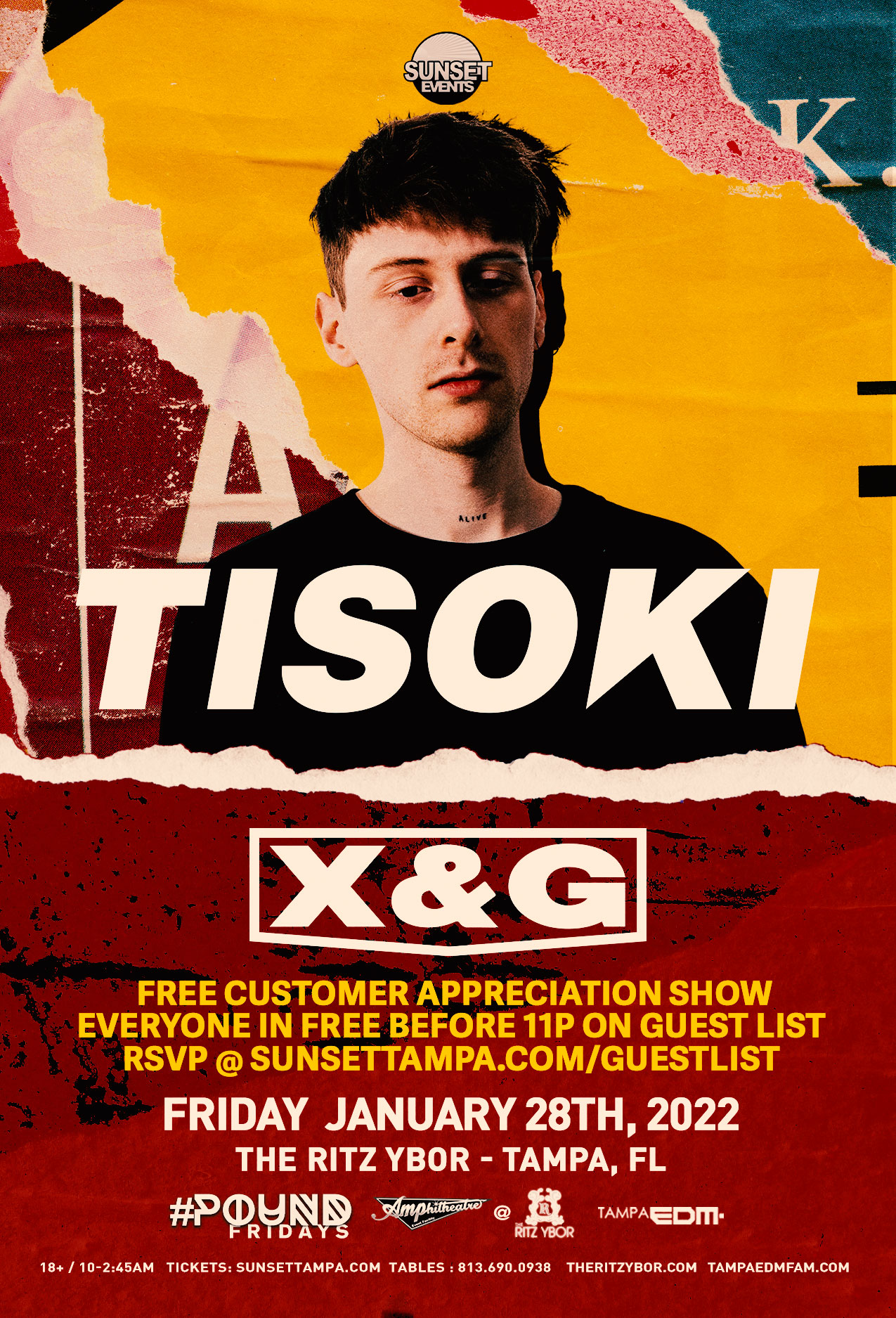 Tisoki with X&G for #POUND Fridays at The RITZ Ybor – 1/28/2022