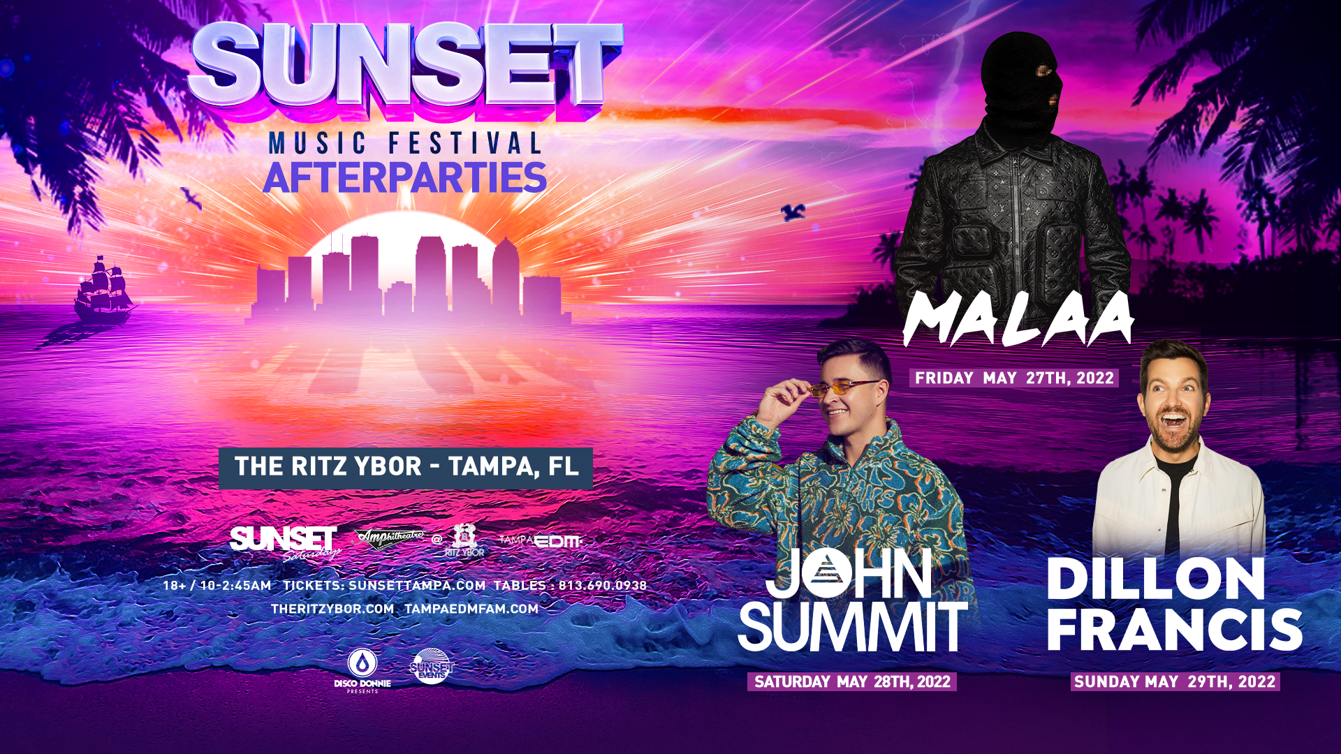 Official Sunset Music Festival Afterparties Announced!