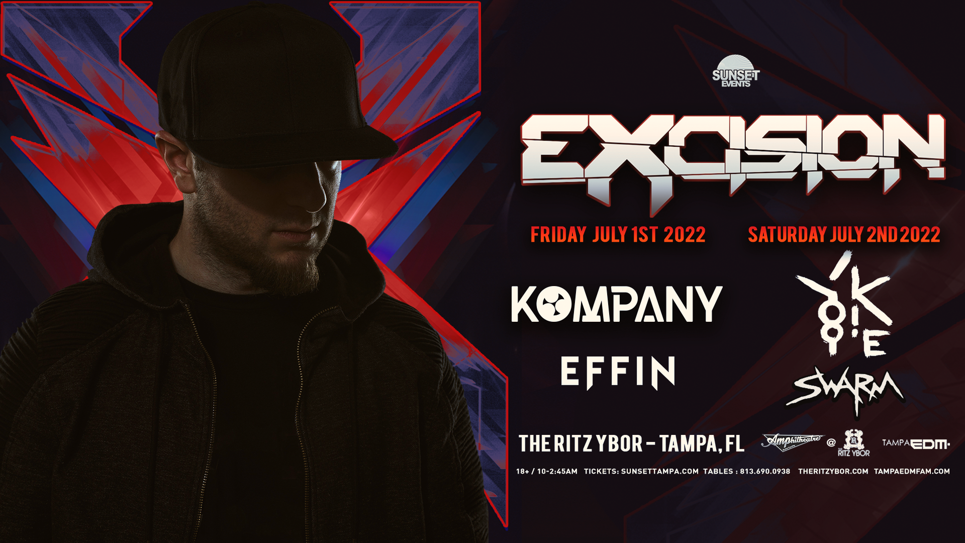 Doubleheader with Excision for Fourth of July Weekend!