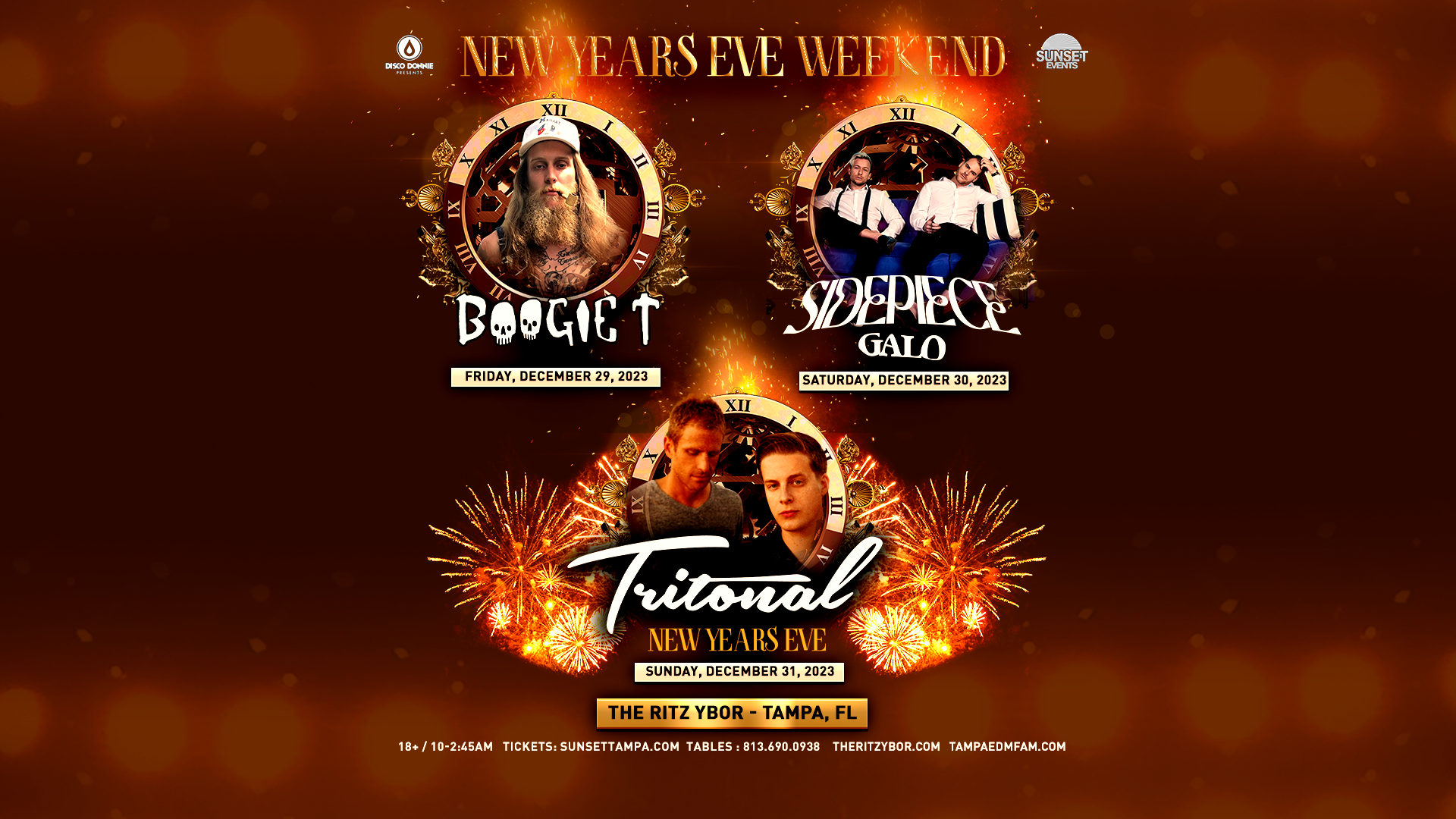 Celebrate New Years Eve Weekend 2023 in Tampa!