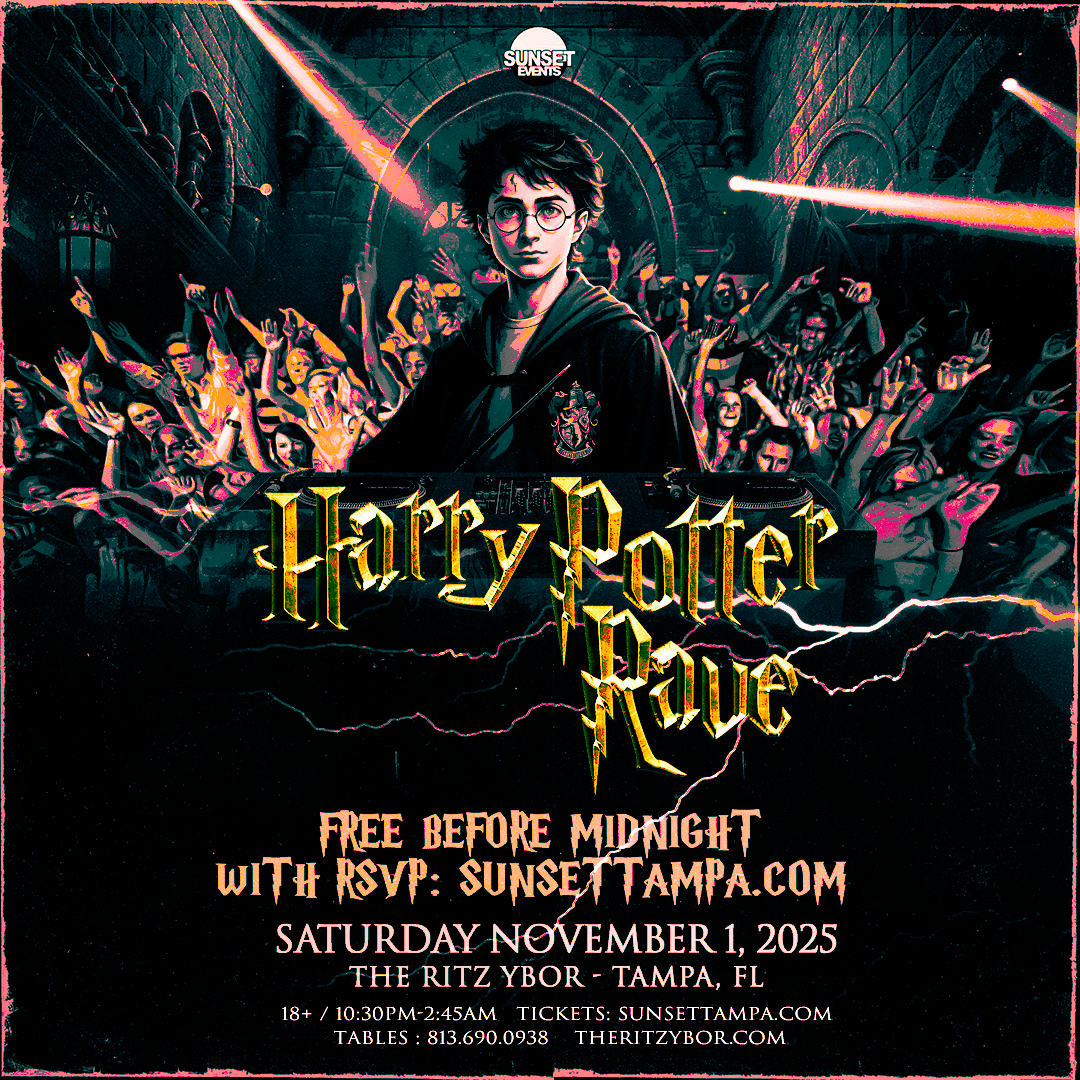 Harry Potter Rave at The RITZ Ybor - 11/1/2025 - Sunset Events