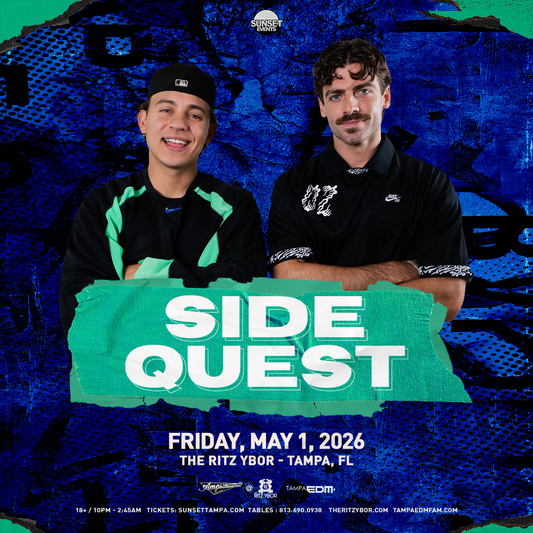 SIDE QUEST at The RITZ Ybor - 5/1/2026 - Sunset Events