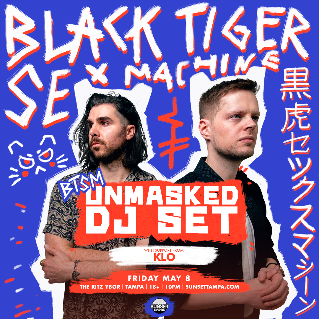 BLACK TIGER SEX MACHINE: Unmasked DJ Set at The RITZ Ybor - 5/8