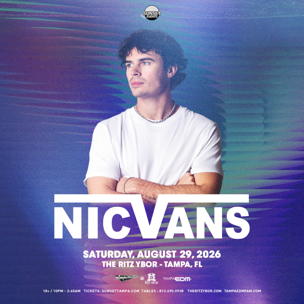 Nic Vans at The RITZ Ybor - 8/29/2026 - Sunset Events